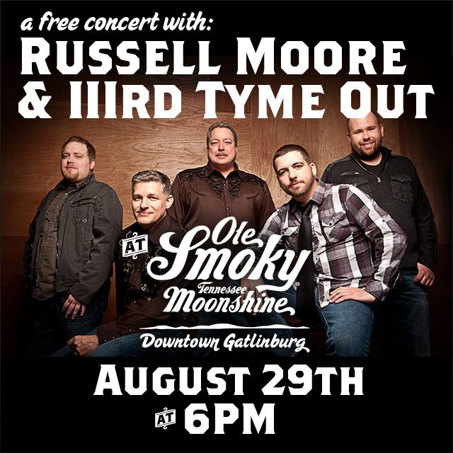 Russell Moore & IIIrd Tyme Out *FREE* Concert at Ole Smoky Moonshine Distillery!