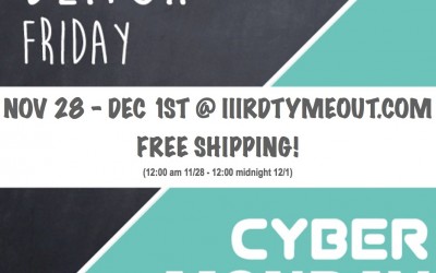FREE SHIPPING Black Friday Through Cyber Monday!